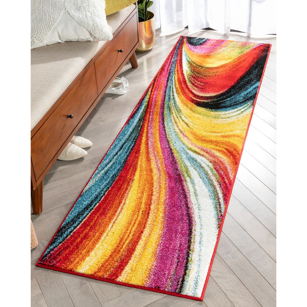 Pleasure Multi Modern Bright Rug