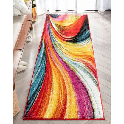 Pleasure Multi Modern Bright Rug Well Woven