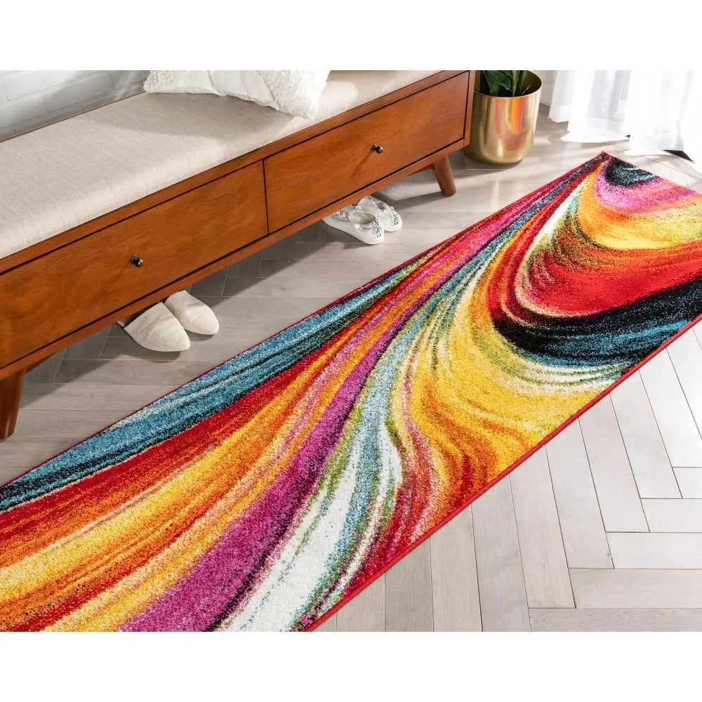 Pleasure Multi Modern Bright Rug Well Woven
