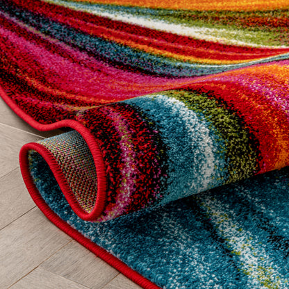 Pleasure Multi Modern Bright Rug