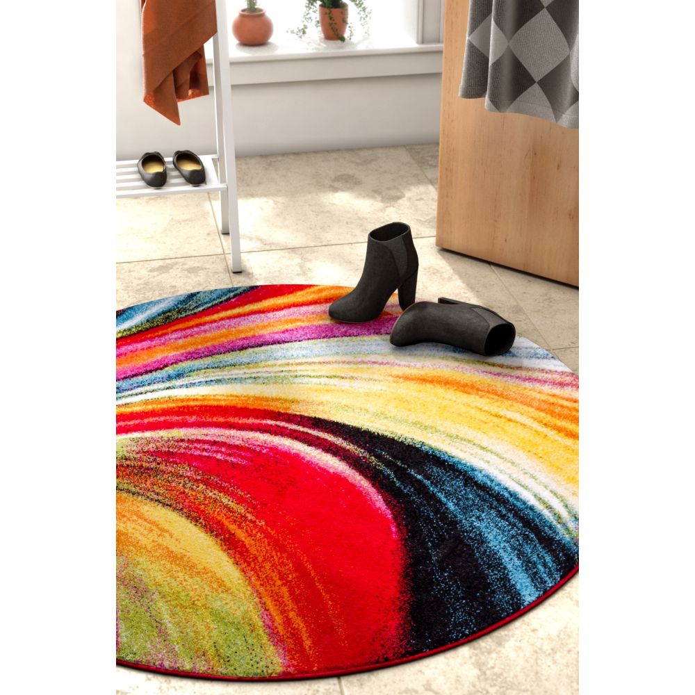 Pleasure Multi Modern Bright Rug