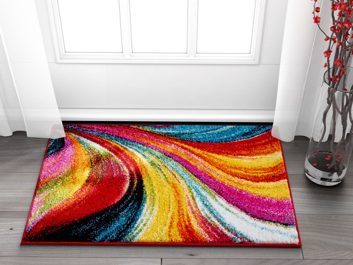 Pleasure Multi Modern Bright Rug