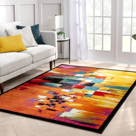 Unforgettable Multi Modern Bright Rug