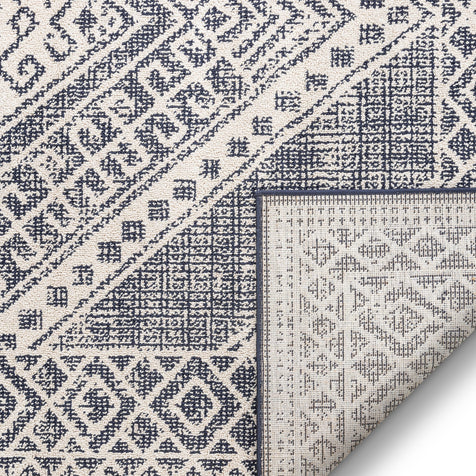 Lila Blue Modern Southwestern Rug 5'3" x 7'3"