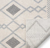 Matilda Cream/Grey Modern Tribal Diamond Rug