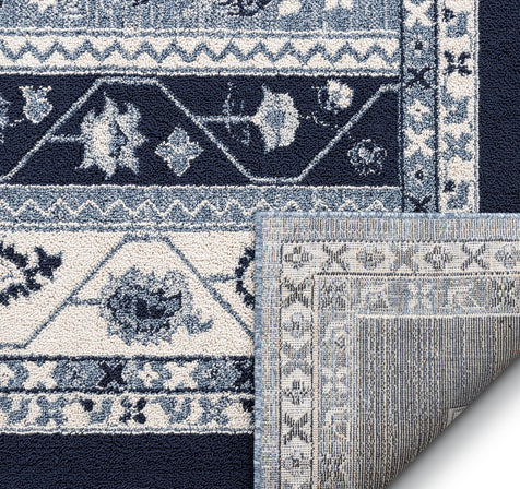 Milo Blue Modern Paisley Antique Rug