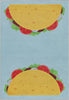 Taco Novelty Multi Blue Flat-Weave Rug