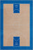 Apollo Basketball Tan Blue Flat-Weave Rug