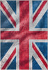 Apollo British Flag Red Blue White Novelty Flat-Weave Rug