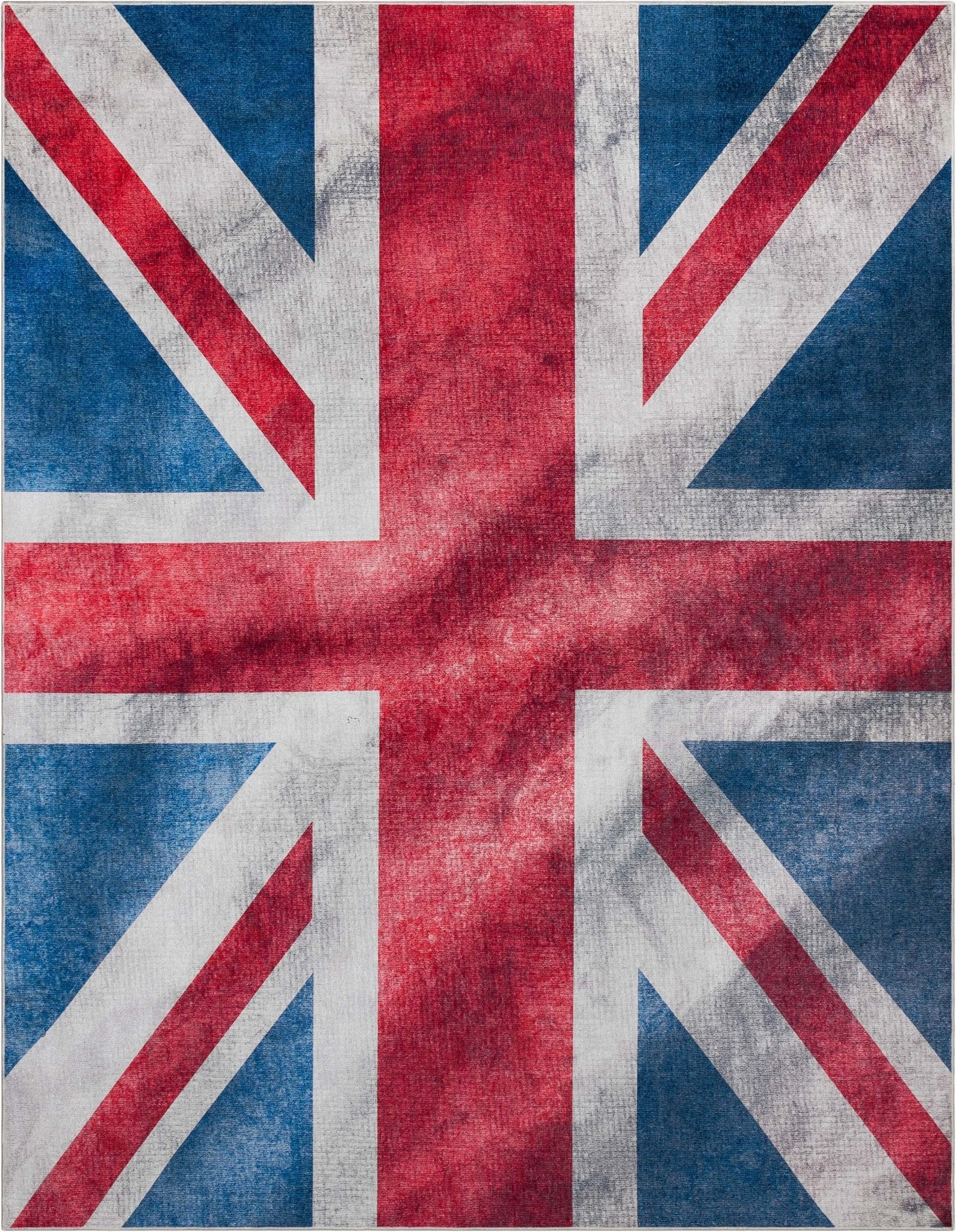 Apollo British Flag Red Blue White Novelty Flat-Weave Rug Well Woven