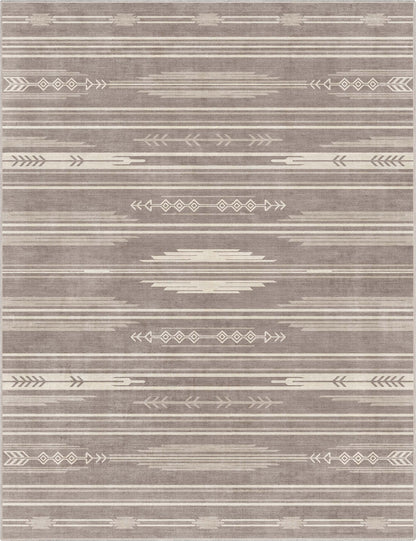 Bismarck Tribal Moroccan Beige Flat-Weave Rug