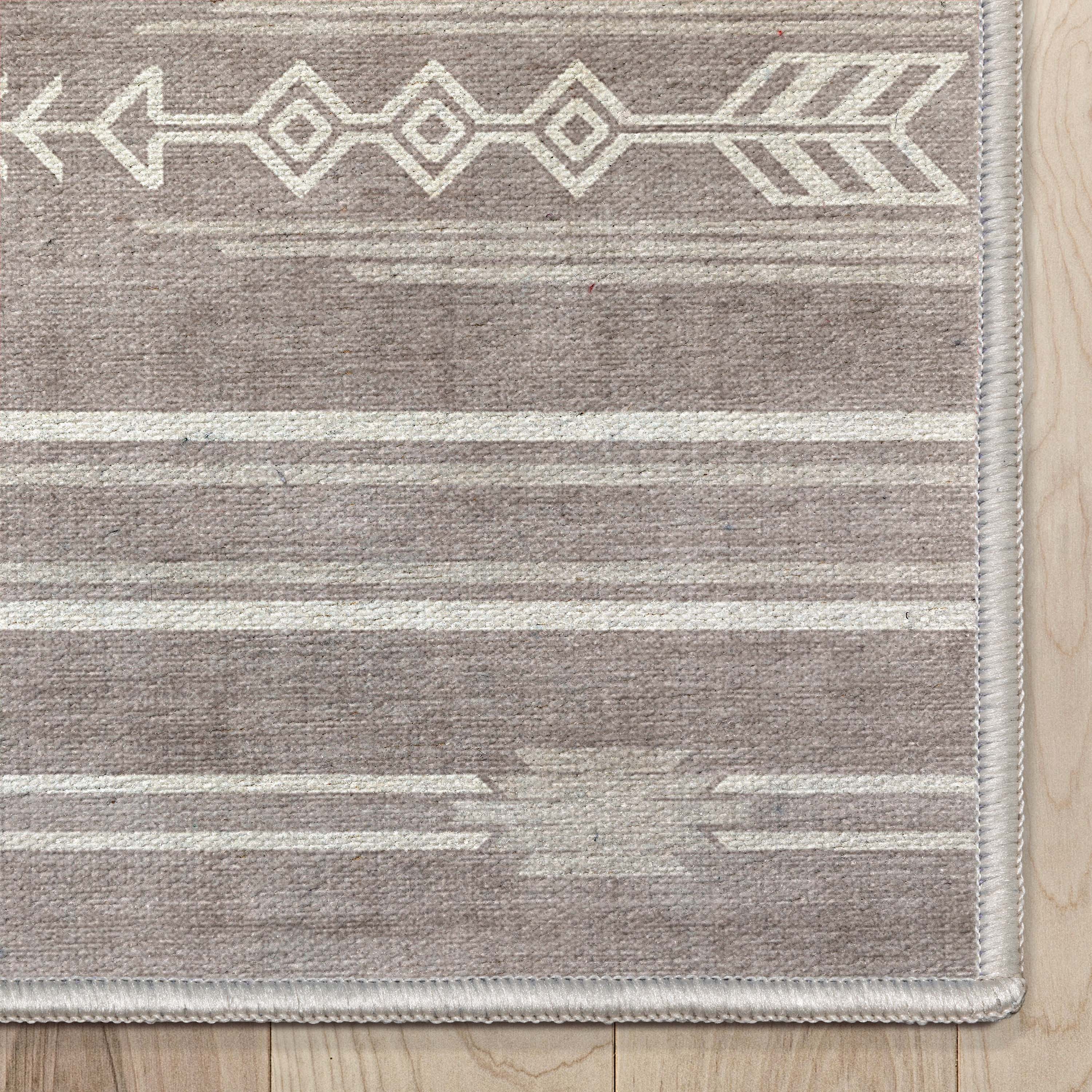 Bismarck Tribal Moroccan Beige Flat-Weave Rug