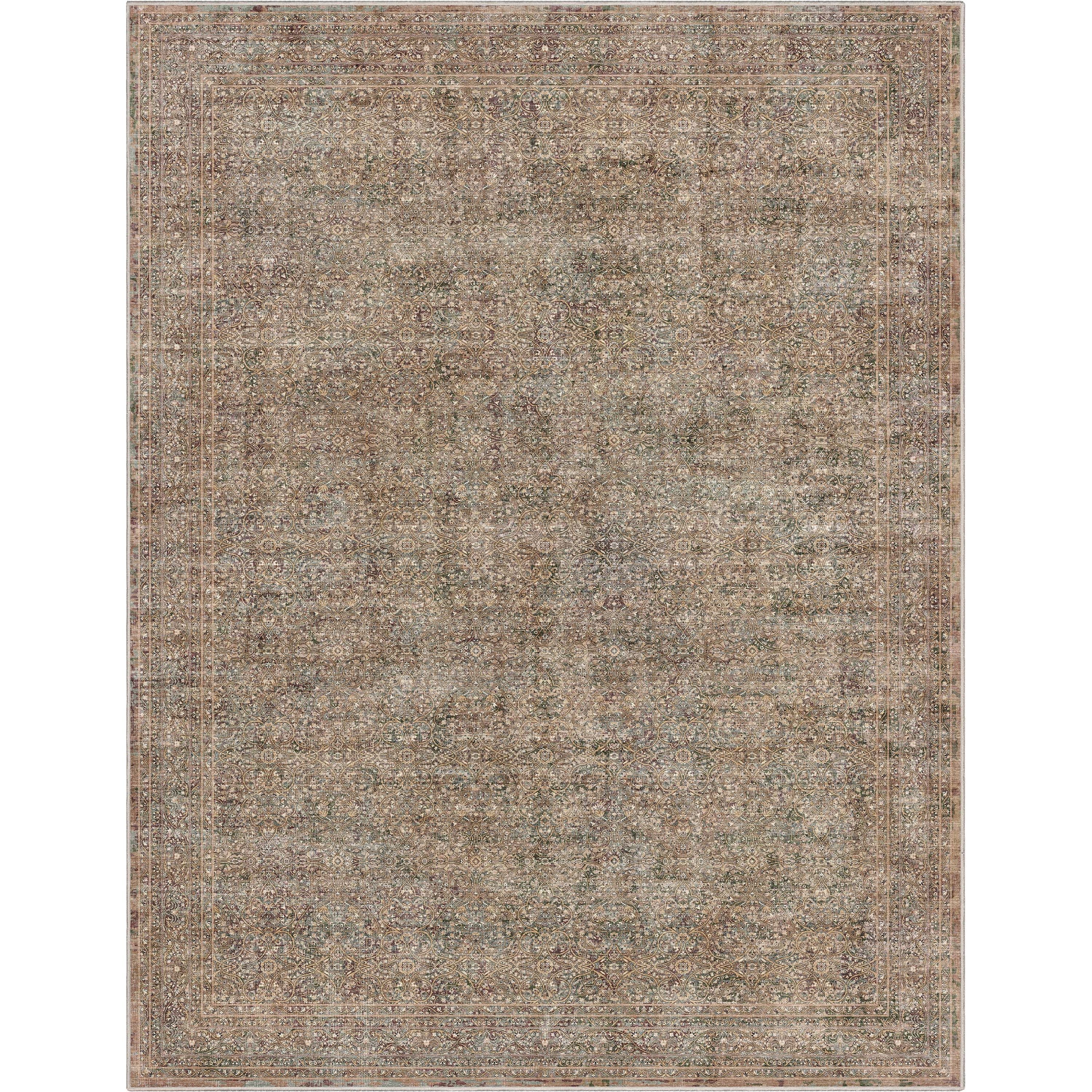 Juliette Vintage Persian Oriental Beige Flat-Weave Rug