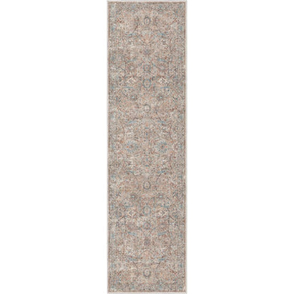 Emilia Vintage Persian Floral Ivory Flat-Weave Rug