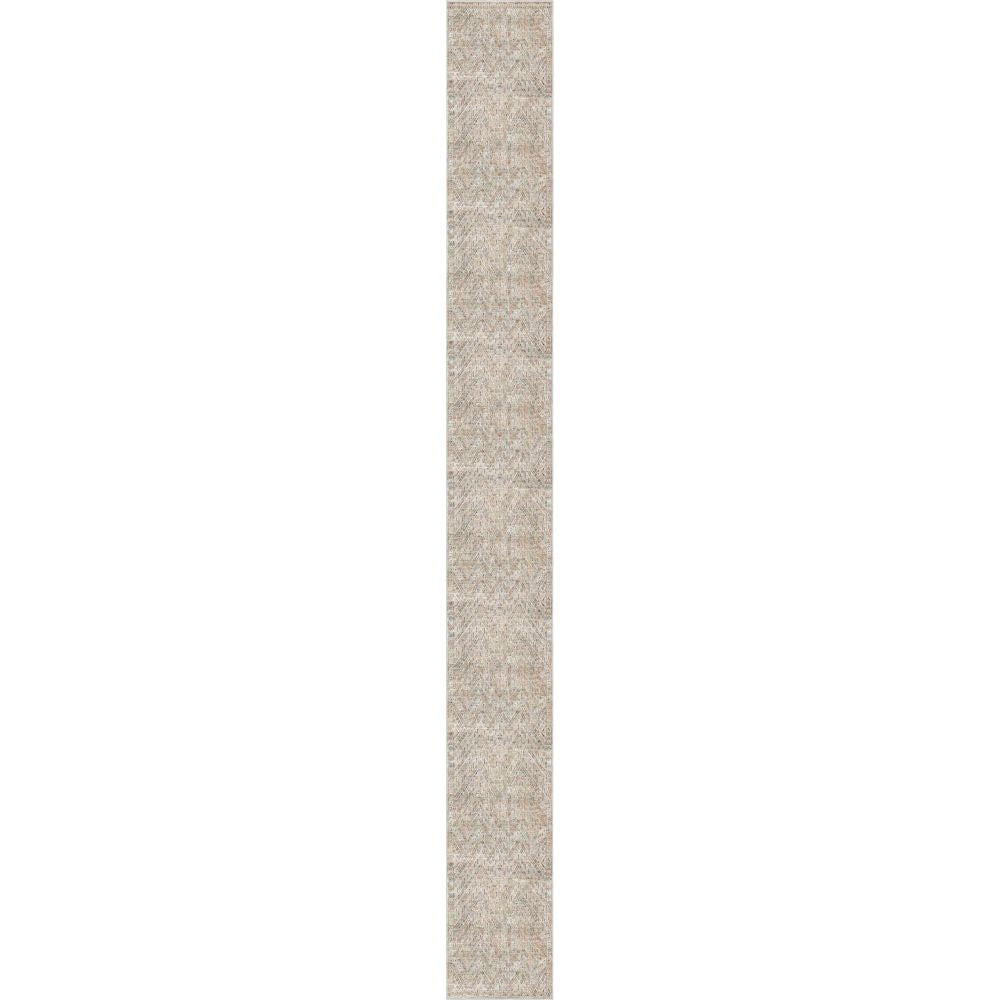 Anya Vintage Tribal Chevron Ivory Flat-Weave Rug