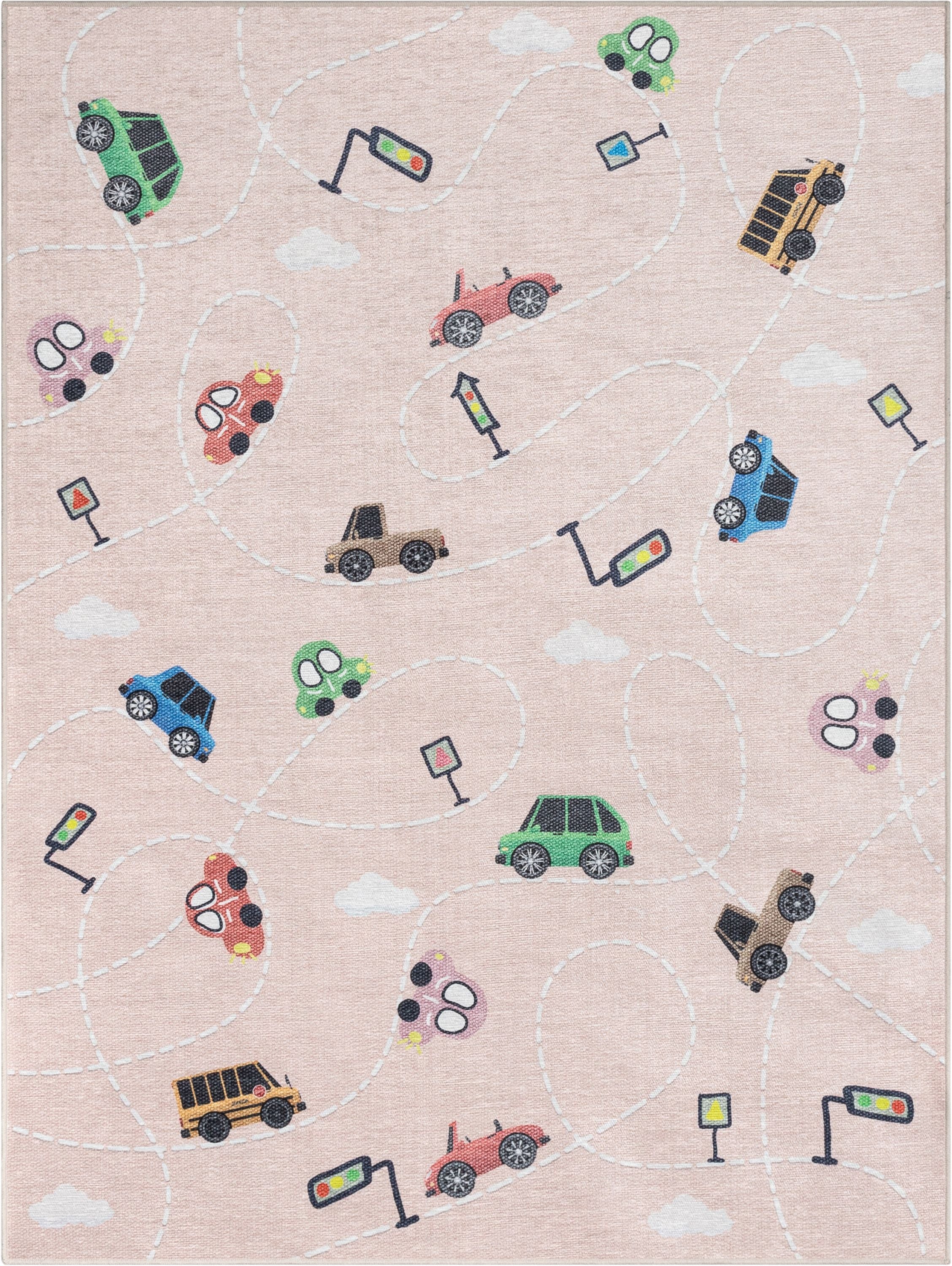 Traffic Modern Blush Kids Flat-Weave Rug