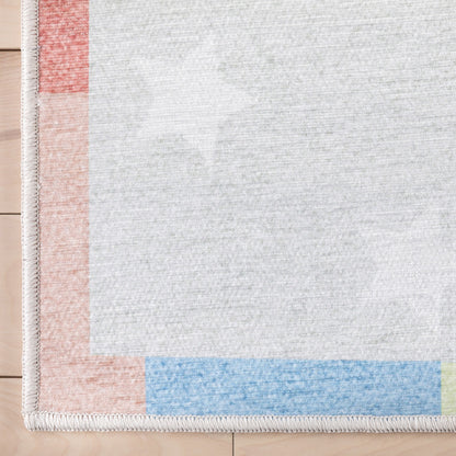 Hopscotch Modern Multi Kids Flat-Weave Rug