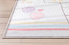 Hopscotch Rainbow Modern Multi Beige Kids Flat-Weave Rug