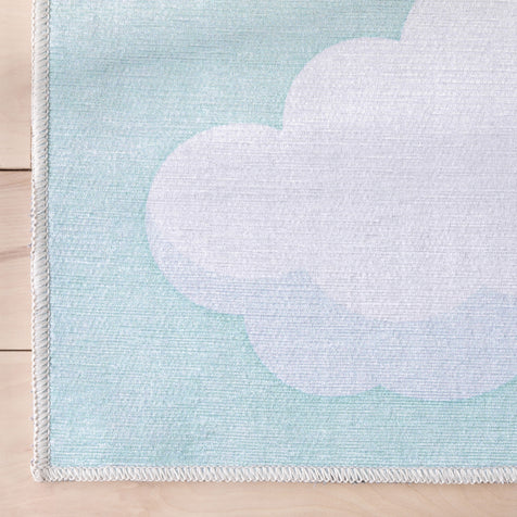 Cloud 9 Modern Mint Kids Flat-Weave Rug