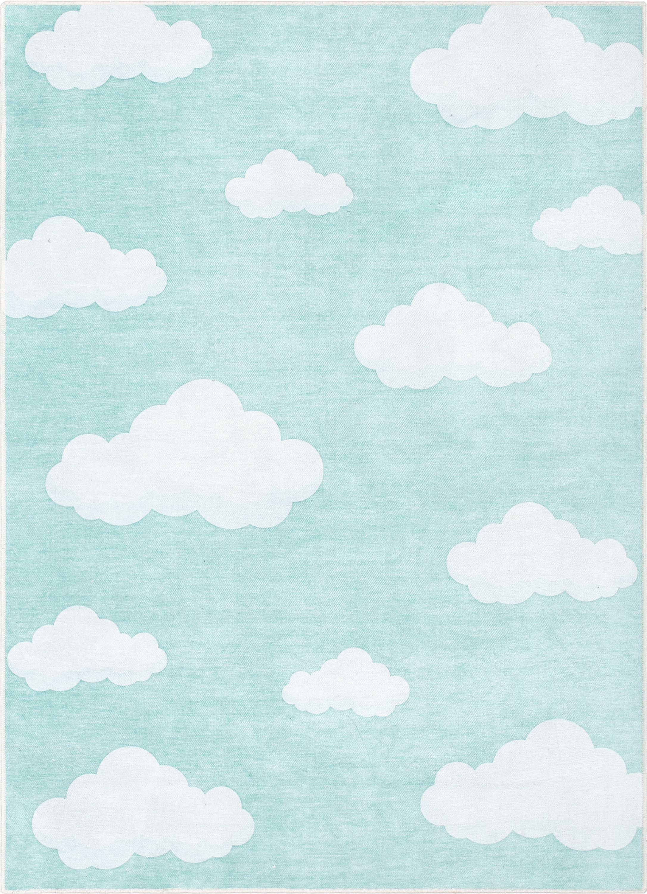 Cloud 9 Modern Mint Kids Flat-Weave Rug