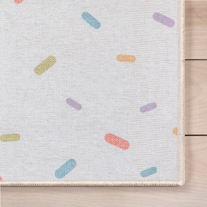 Sprinkles Modern Multi Color Area Flat-Weave Rug