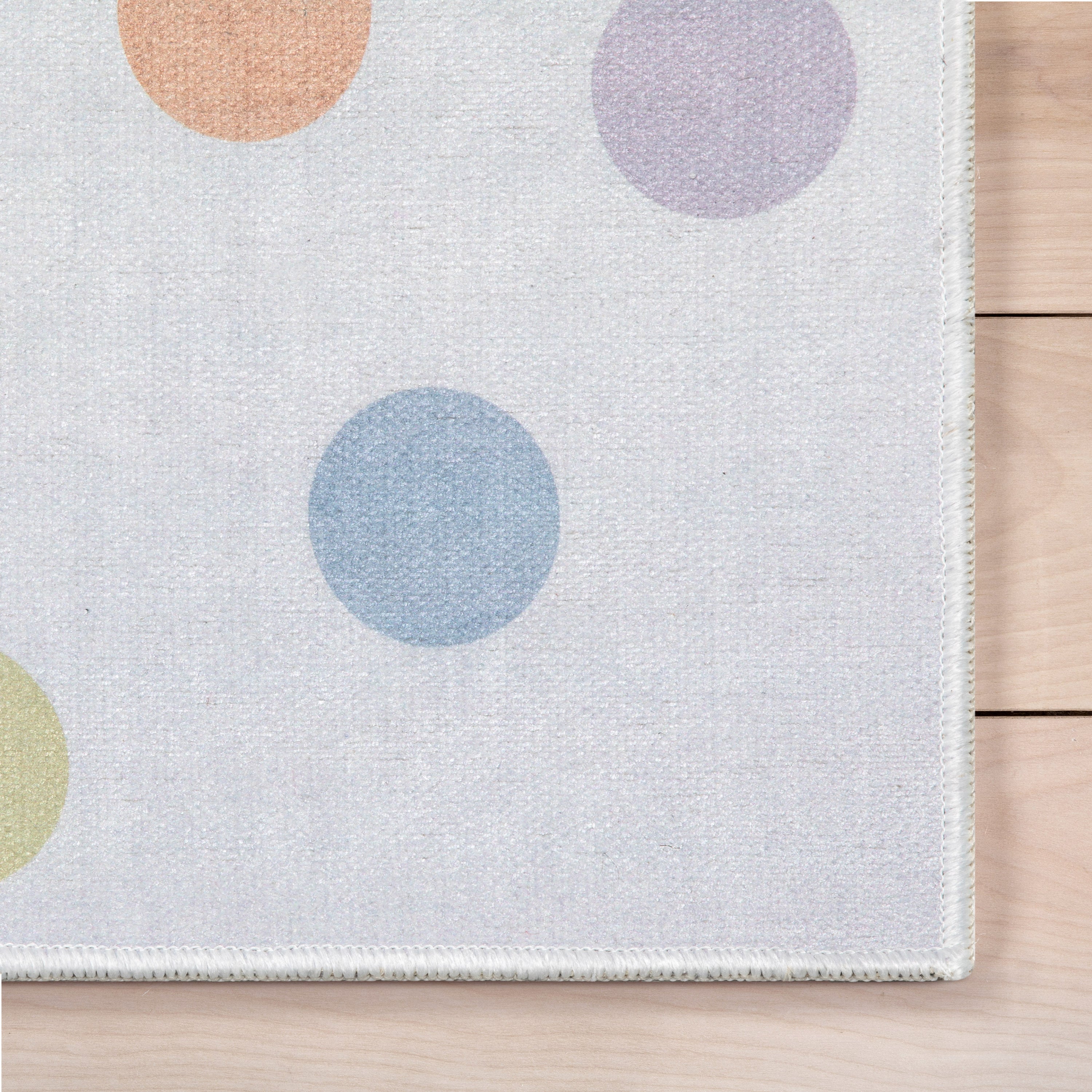 Multi Dot Modern Multi Color Area Flat-Weave Rug