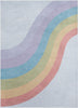 Rainbow Modern Multi Color Area Flat-Weave Rug