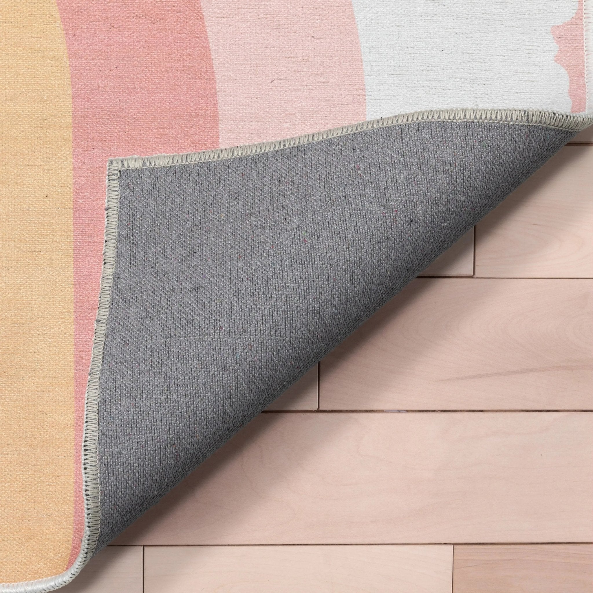 Crescent Rainbow Modern Multi Color Area Flat-Weave Rug Well Woven