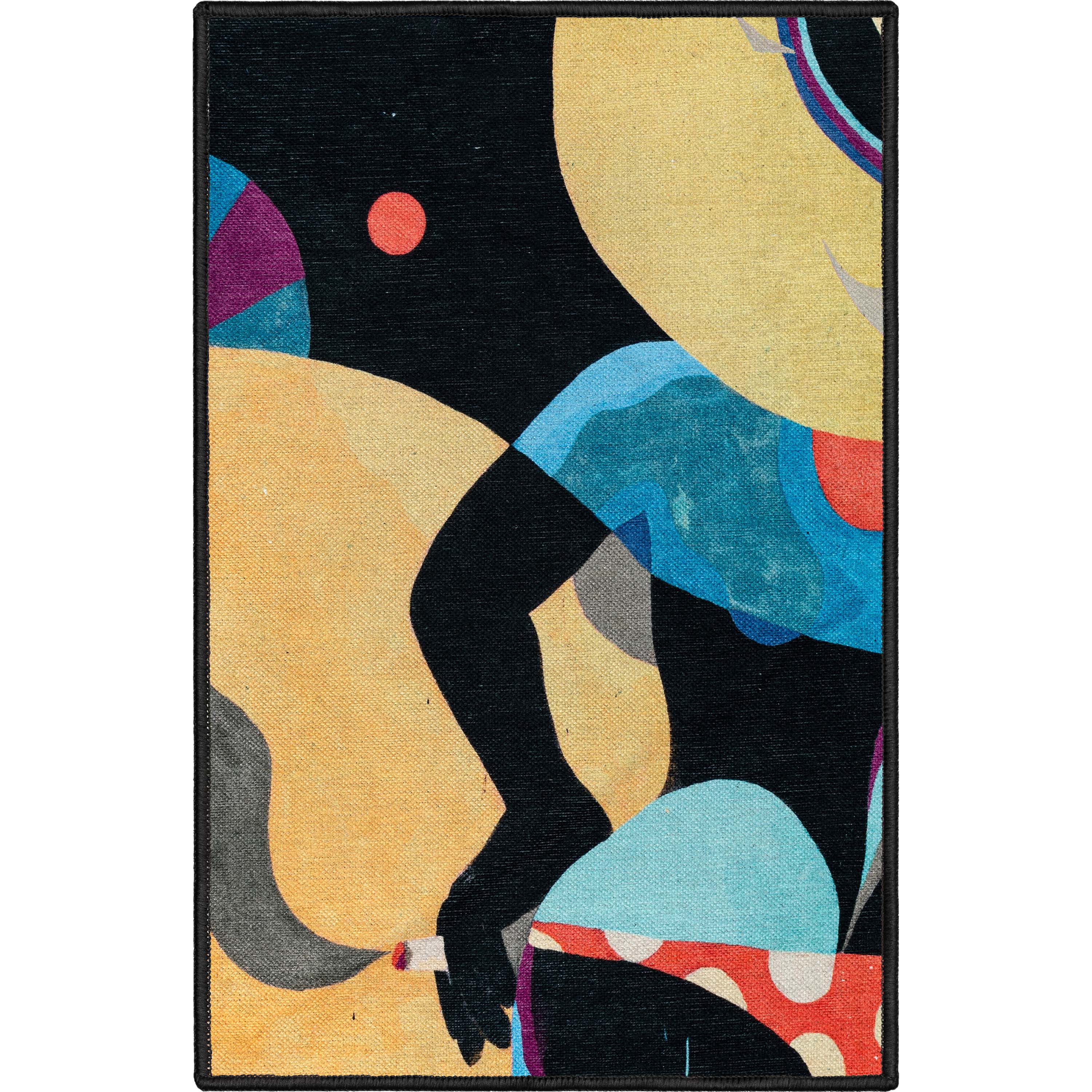 Well Woven x Misha Tyutyunik Sunday Jungle Life's a Beach Multi-Color Rug