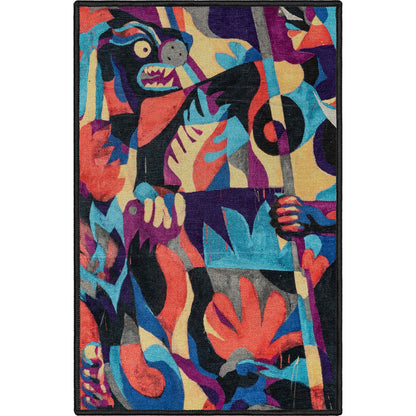 Well Woven x Misha Tyutyunik Sunday Jungle There Will Be Blood Multi-Color Rug