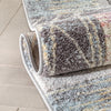 Carbon Abstract Geometric 3D Textured Multi Rug