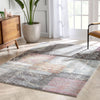 Carbon Abstract Geometric 3D Textured Multi Rug