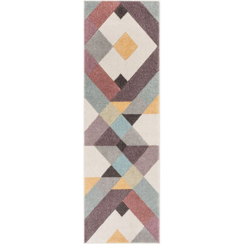 Cinca Geometric Scandinavian 3D Textured Multi Rug