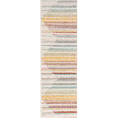 Opal Geometric Scandinavian Abstract 3D Textured Multi Rug By Chill Rugs