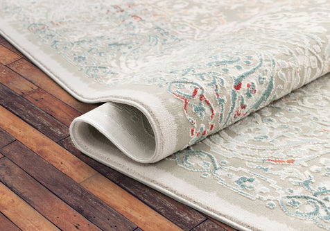 Grace Grey Vintage Persian Oriental High-Low Rug