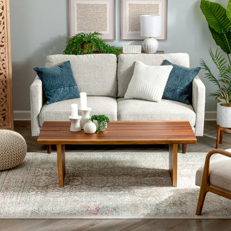 Grace Grey Vintage Persian Oriental High-Low Rug