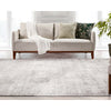 Thiva Vintage Oriental Floral Pattern Ivory Rug