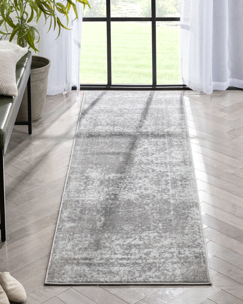 Thiva Vintage Oriental Floral Pattern Ivory Rug