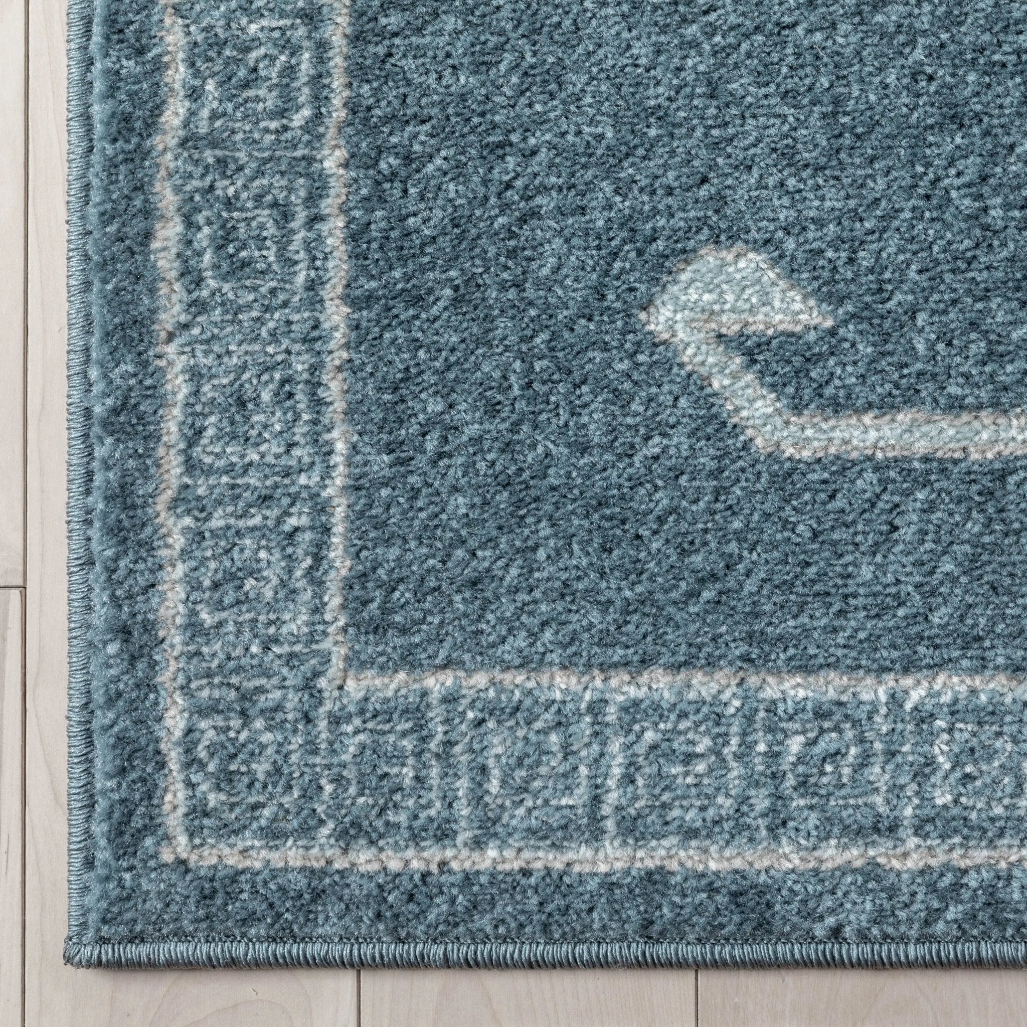 Azra Tribal Medallion Dark Blue Rug Well Woven