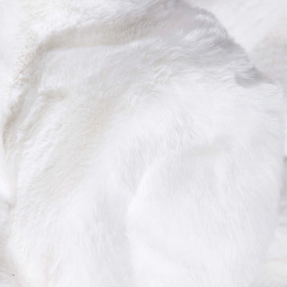 Crest Modern Glam Faux Fur Plush White Shag Rug Well Woven