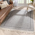 Callista Tribal Trellis Pattern Grey Kilim-Style Rug