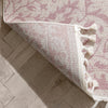 Mara Medallion Botanical Pattern Blush Kilim-Style Rug