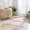 Valentina Oriental Medallion Pattern Blush Kilim-Style Rug