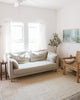 Boucle Hand-Woven Jute Rug Farmhouse Solid Pattern Off-White Chunky-Textured Rug