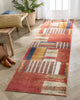 Hauser Tribal Patchwork Red Ivory Distressed Rug