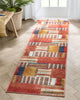 Hauser Tribal Patchwork Red Ivory Distressed Rug